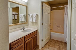 Get ready for your day in the bathroom.