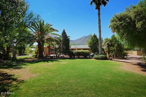 Backyard looking southwest to house/pool. Camelback Mountain