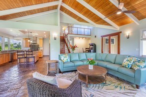 View of living and dining room from the kitchen