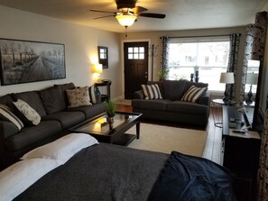 Living Room w/ Air Mattress Setup