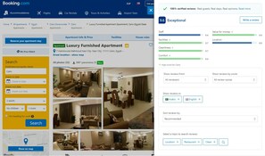 Our rating on booking.com on Jan 2020