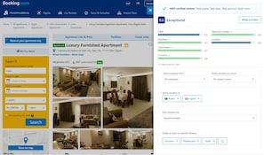 Our rating on booking.com on Jan 2020