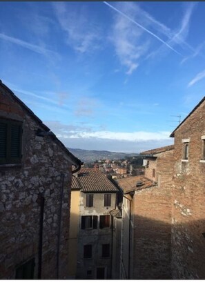 panorama dalla finestra del soggiorno 