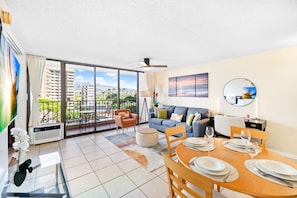 Relax in this beautiful condo with mountain views.