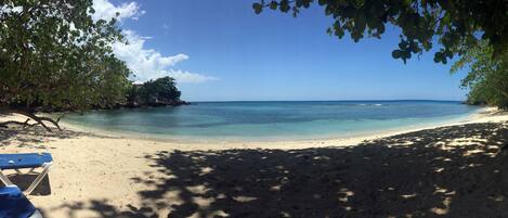 Lovely beach view on premises