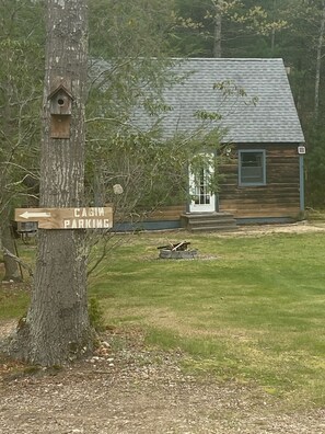 front view from parking area