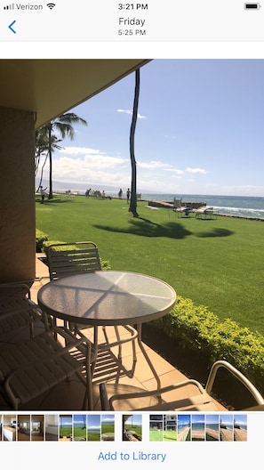 Oceanfront condo. Listen to the waves, relax and enjoy the view! 
