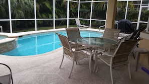 Table by pool
