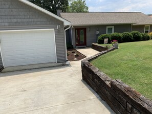 Smooth entry from driveway to front door.