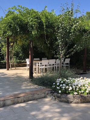 Shaded Gazebo with barbecue area