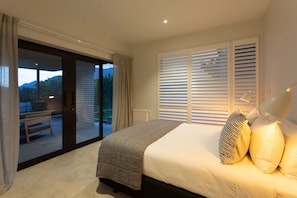 Master bedroom with balcony