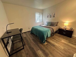 Larger sized bedroom with desk
