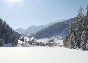 Blick von der Unterkunft