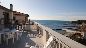 terrace with sea view