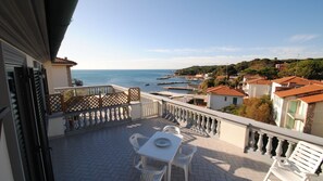 terrace with sea view