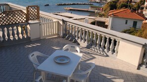 terrace with sea view