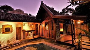 the main home, kitchen & dinning, and bath room