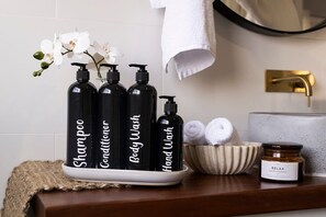 High quality linen and amenities are provided for your stay.