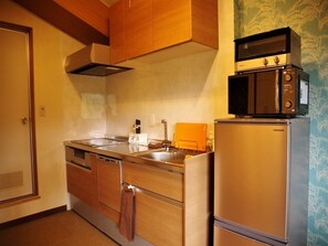 Kitchen and refrigerator