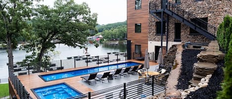 East side road view of our pool deck