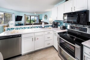 Fully stocked kitchen