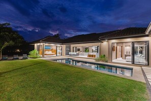 Pool area with view to Master and 3rd bedrooms 