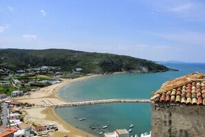 Ausblick auf den Hauptstrand von Peschici