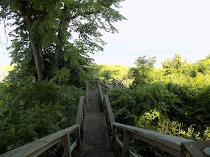 Stairs down to the beach