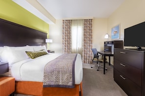 Drift to sleep in a comfortable bed after a wonderful day outside.