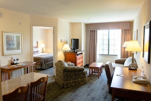Sink into the cozy sofa after a day exploring the area.