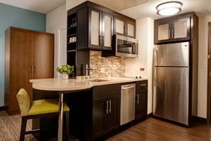 Make a quick meal in your kitchen.