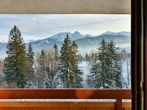 Picturesque view of the mountains.
