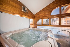 Shared hot tub at the community clubhouse.