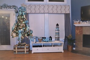 Decorations always kept up with the season.