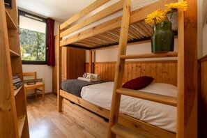 Bedroom all wood and bright