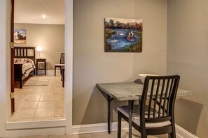 table by local furniture artist from reclaimed bluestone 