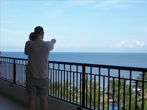 Balcony view of the ocean!