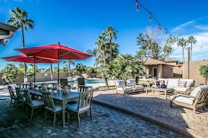 Patio dining and outdoor seating