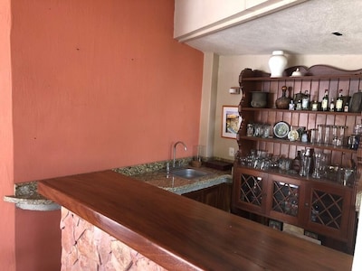 Good Vibe Manzanillo House with private pool outdoor livingroom, one floor.