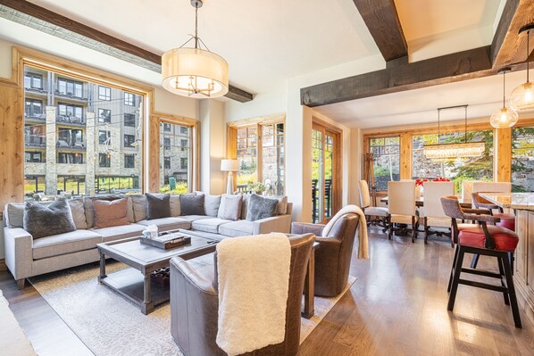 Stunning Great Room - Living Room, Gourmet Kitchen and Dining Area