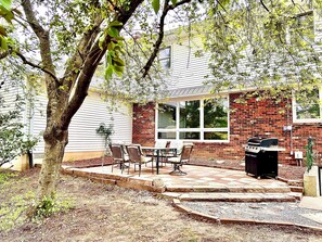 Stone Patio with Grill