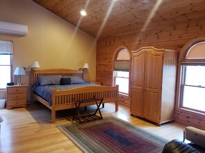 king bed with private bathroom on 2nd floor