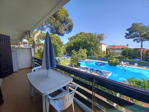 pool view terrace
