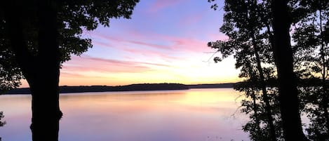 Beautiful sunrise from the deck