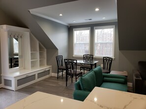 Dining Room and example of storage throughout