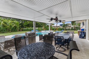 Fully Covered Lanai By the Pool