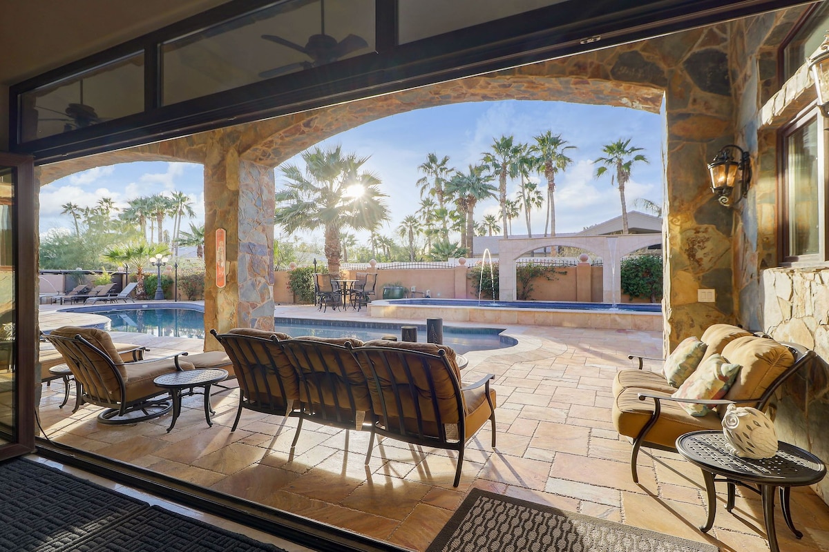 Scottsdale Luxury Villa w/Resort-Style Amenities – Tennis, Theater & More!