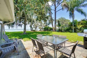 Private Patio | Lake Dora Access