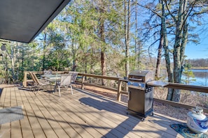 Furnished Deck | Outdoor Dining | Gas Grill | Water Views