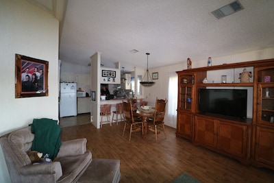 Lakeview from your living room. Water touches the back yard.